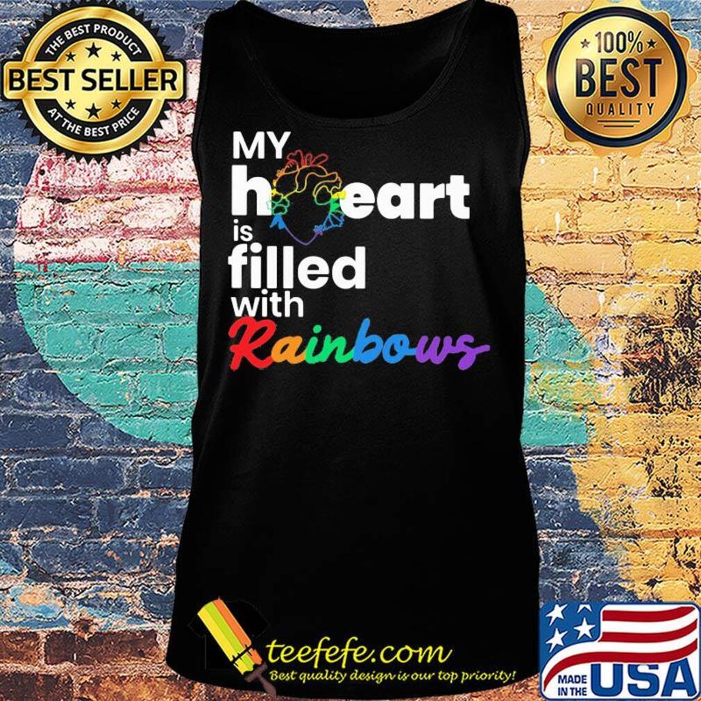 My heart is filled with rainbows LGBT s Tank top My heart is filled with rainbows LGBT s Tank top