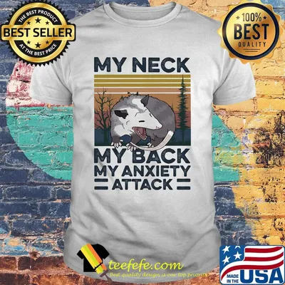 My Neck My Back My Anxiety Attack Mouse Vintage Retro Shirt