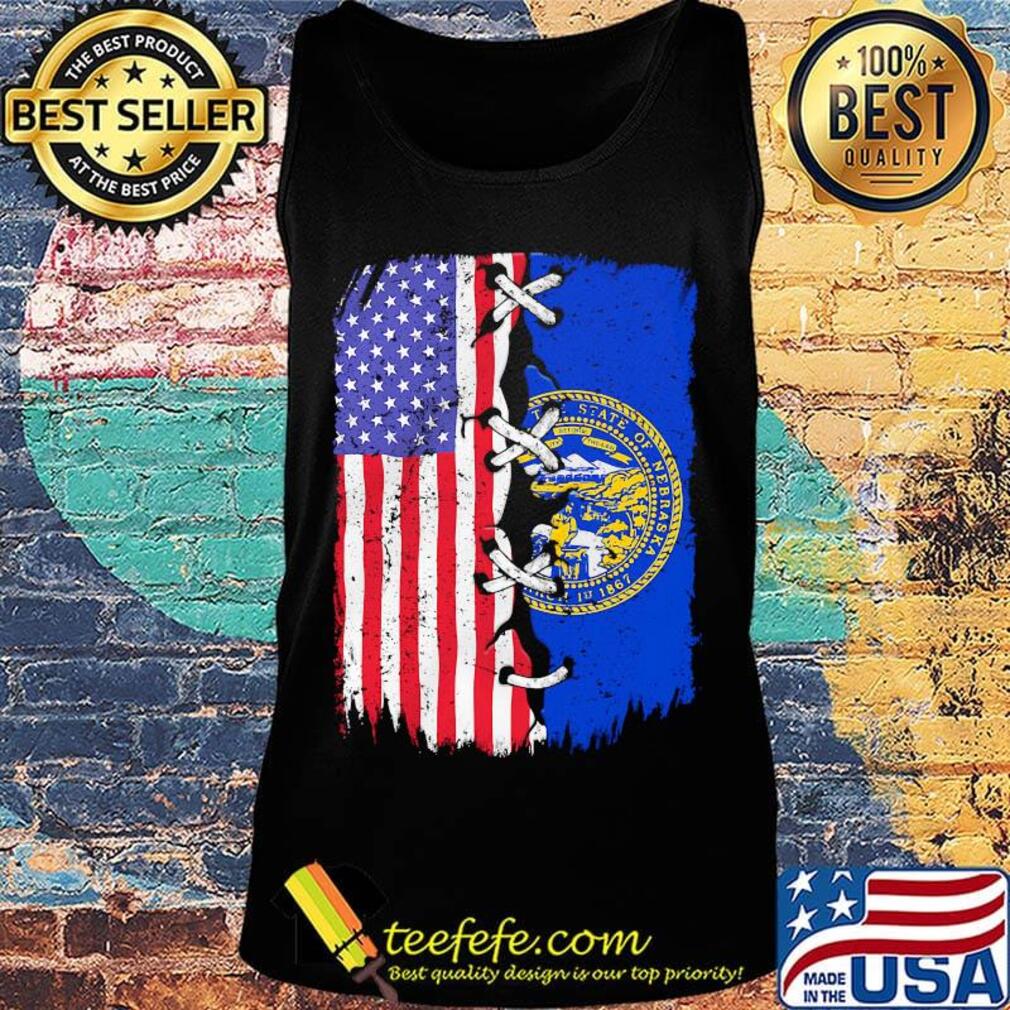 Nebraska and American flag independence day s Tank top Nebraska and American flag independence day s Tank top