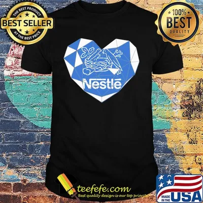 Nestle logo heart diamond shirt