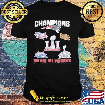 New england patriots champions we are all patriots shirt