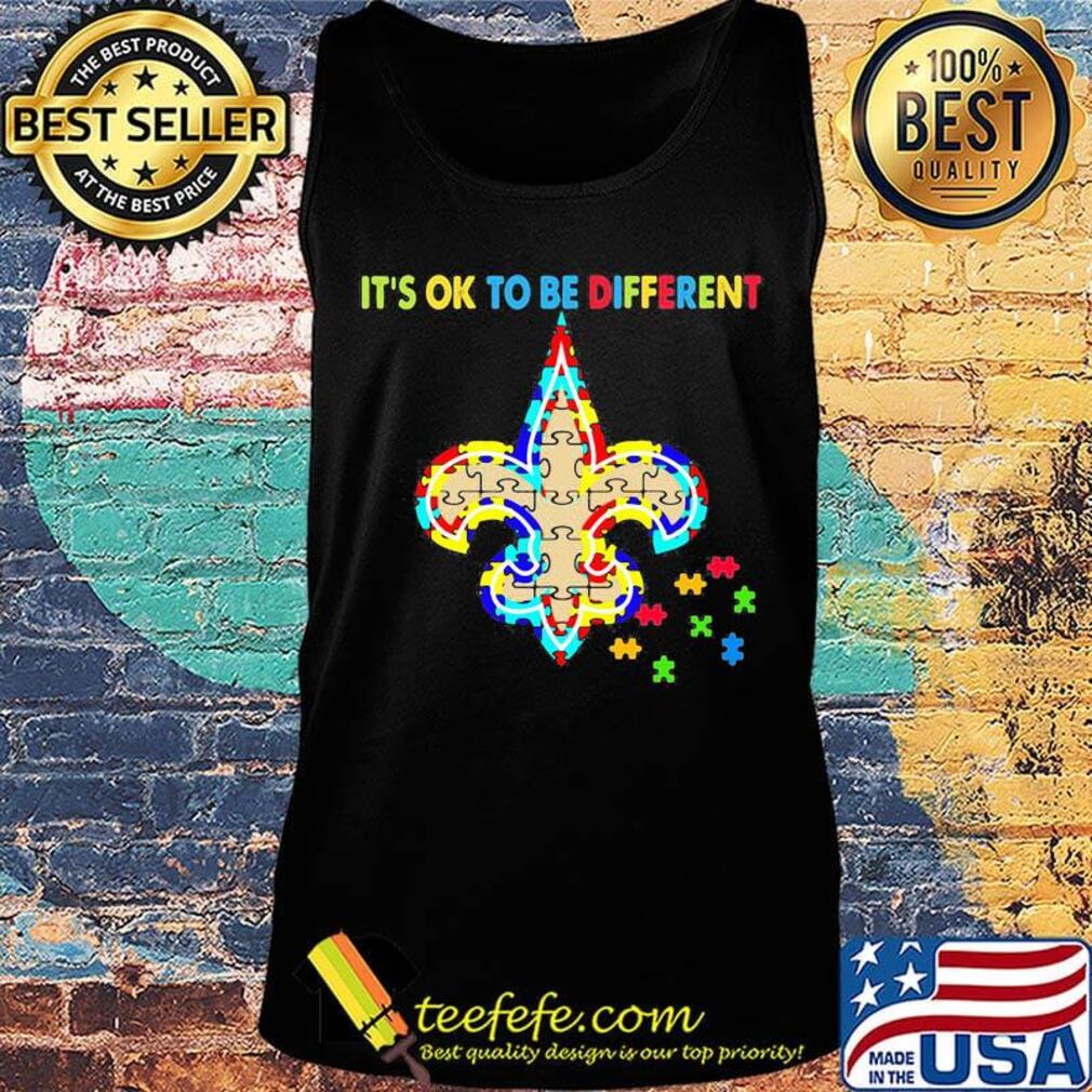 New orleans saints it's ok to be different autism awareness s Tank top New orleans saints it's ok to be different autism awareness s Tank top