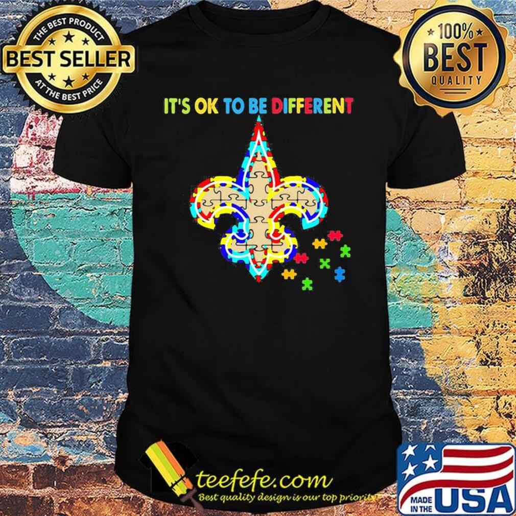 New orleans saints it's ok to be different autism awareness shirt