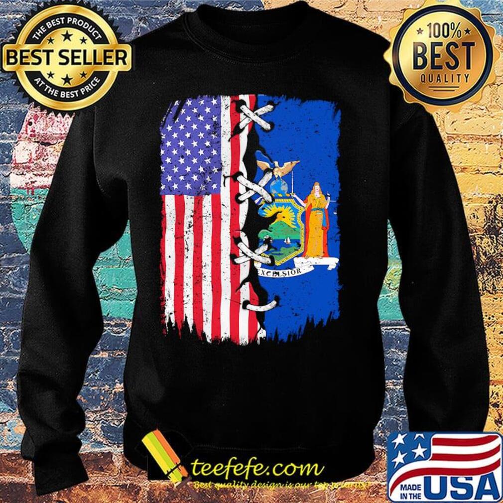 New York and American flag independence day s Sweater New York and American flag independence day s Sweater
