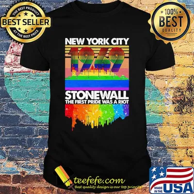 New york city 1969 stonewall the first pride was a riot lgbt shirt
