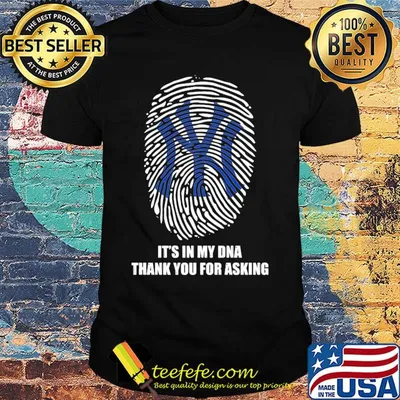 New york giants baseball it's in my dna thank you for asking shirt