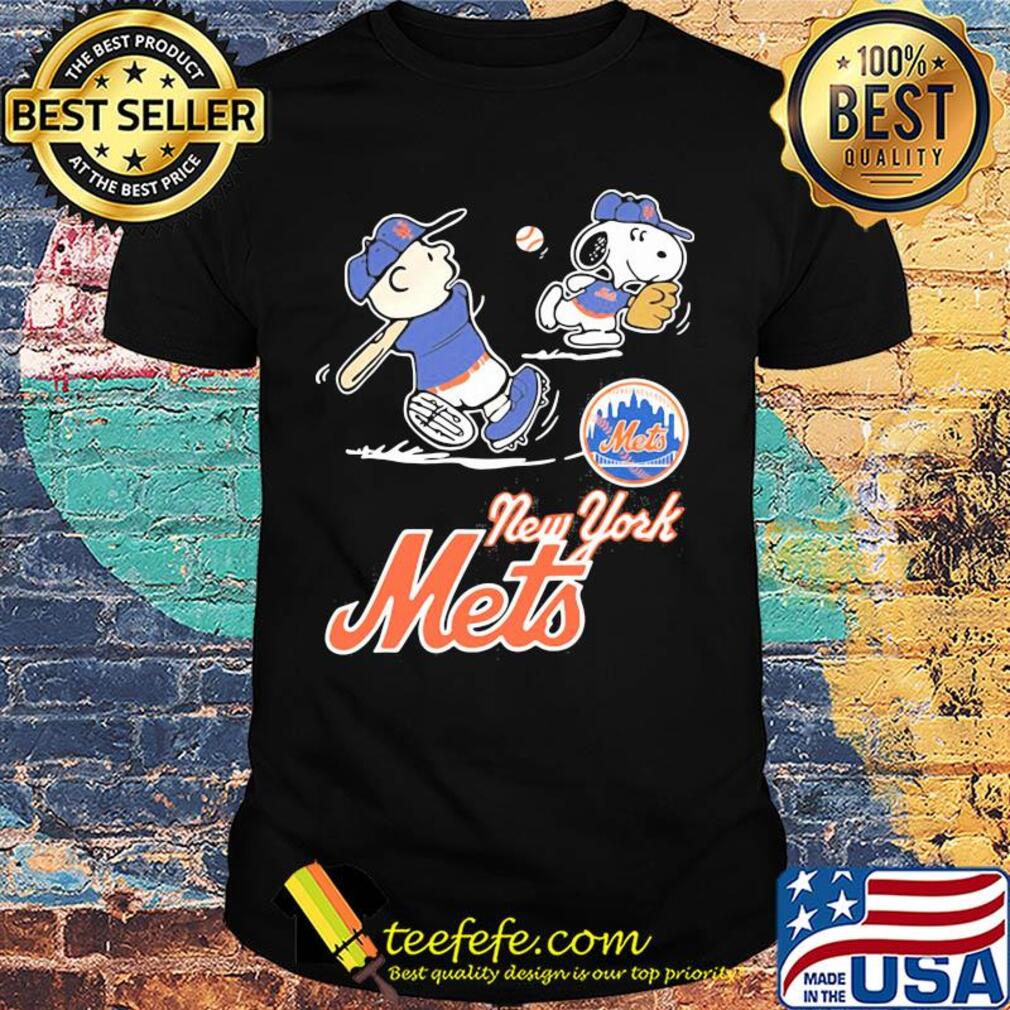 New york mets charlie brown and snoopy players baseball shirt