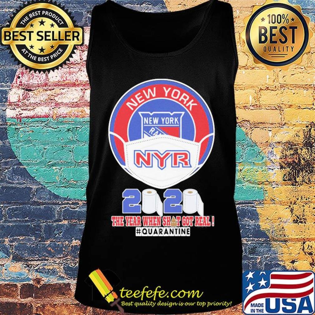 New york rangers hockey mask 2020 the year when shit got real quarantine toilet paper s Tank top New york rangers hockey mask 2020 the year when shit got real quarantine toilet paper s Tank top