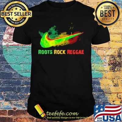 Nike roots rock reggae logo shirt