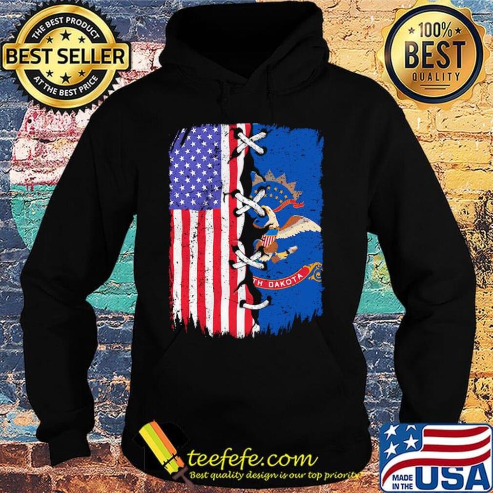 North Dakota And American Flag Independence Day Shirt Hoodie North Dakota And American Flag Independence Day Shirt Hoodie