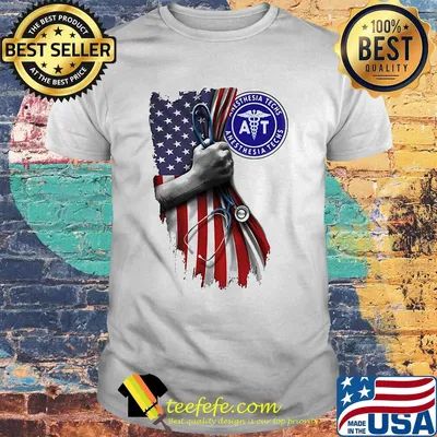 Nurse anesthesia techs american flag independence day shirt