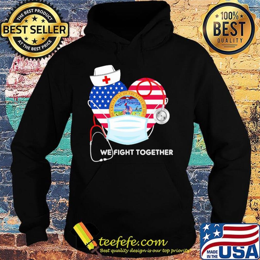 Nurse mask we fight together the great steal of the state of iowa heart american flag independence day s Hoodie Nurse mask we fight together the great steal of the state of iowa heart american flag independence day s Hoodie