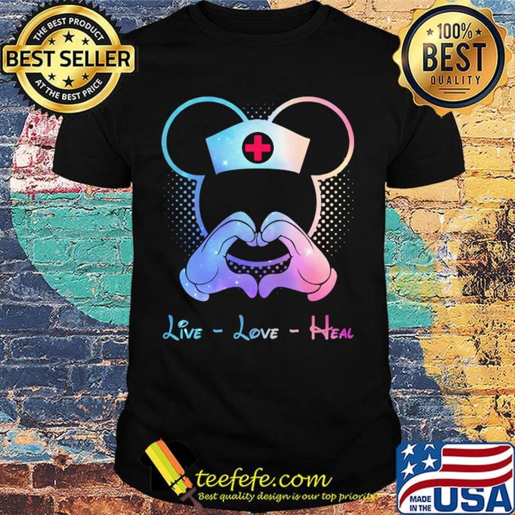 Nurse mickey mouse live love heal shirt