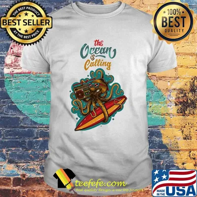 Octopus radio the ocean is calling shirt