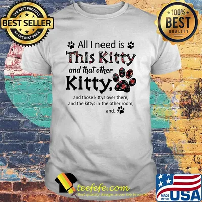 Official All I Need Is This Kitty And That Other Kitty Shirt