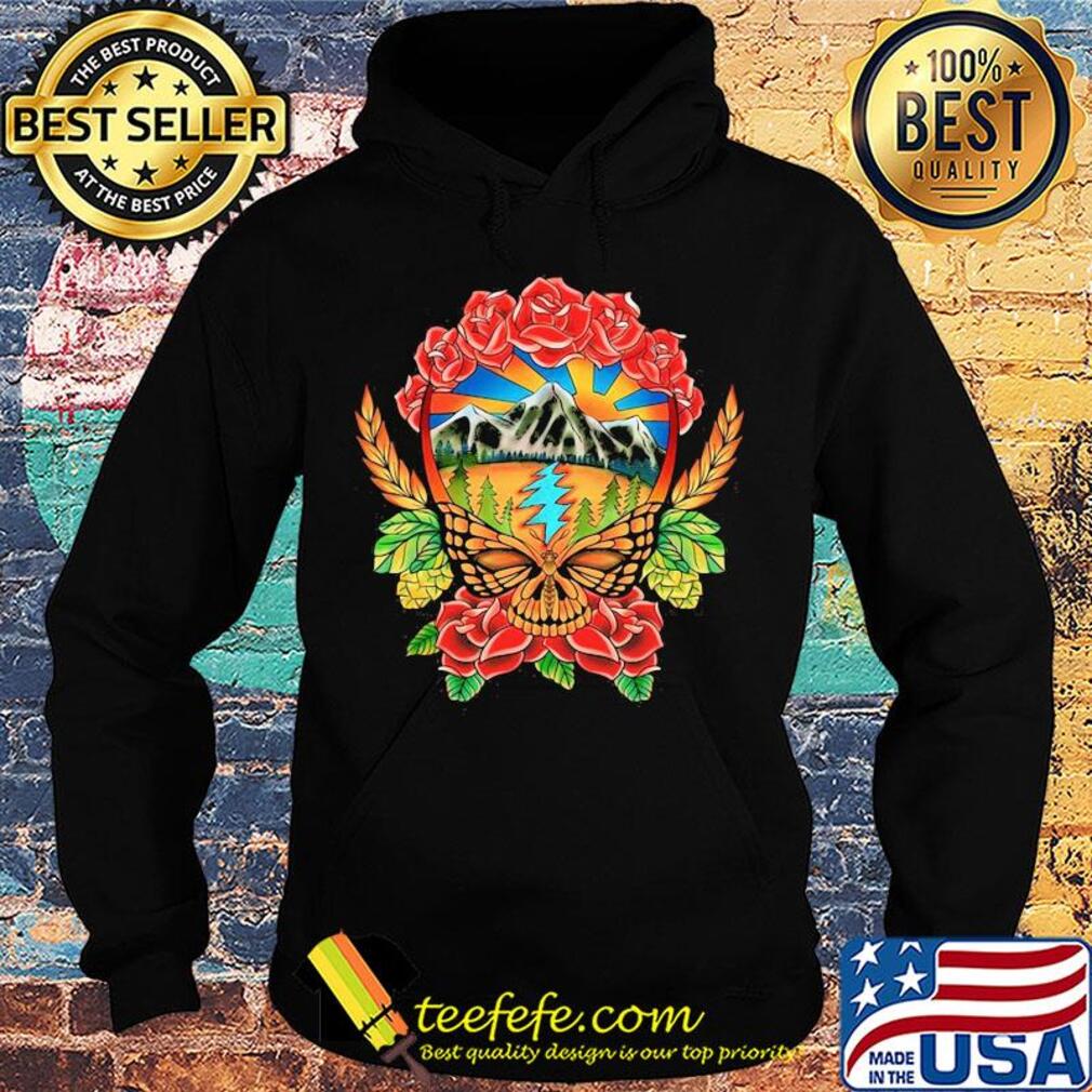 Official Butterfly skull flower s Hoodie Official Butterfly skull flower s Hoodie