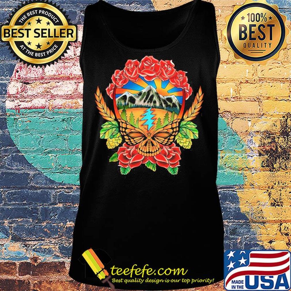 Official Butterfly skull flower s Tank top Official Butterfly skull flower s Tank top