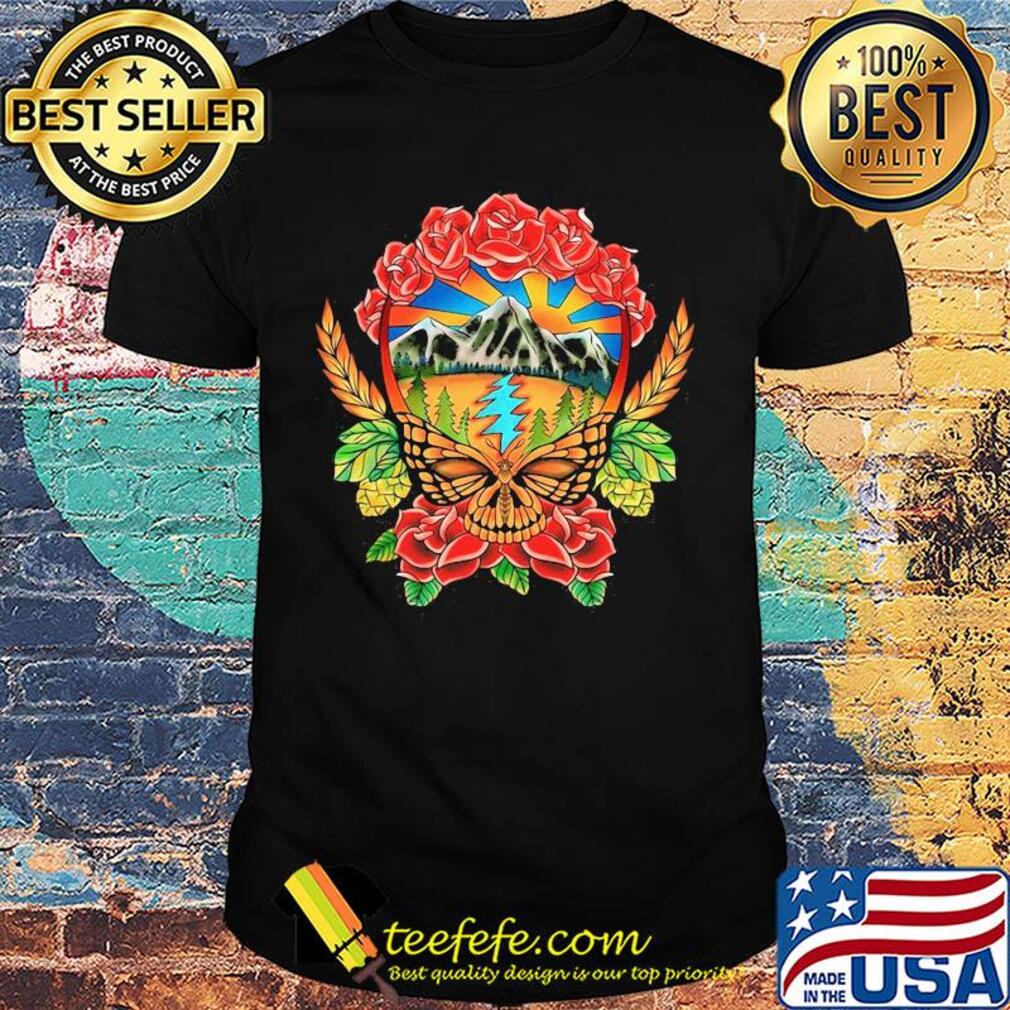 Official Butterfly skull flower shirt Official Butterfly skull flower shirt