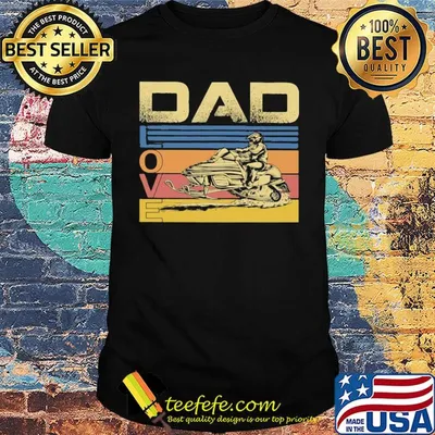Official Dad snowmobile vintage shirt