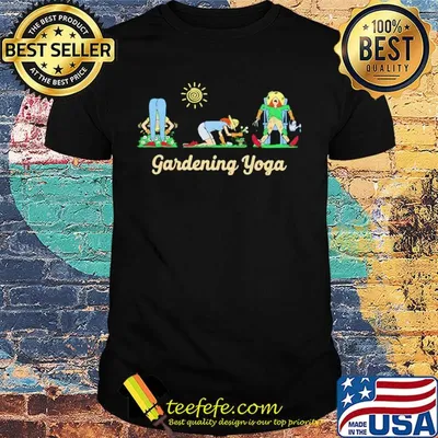 Official gardening yoga lovers shirt