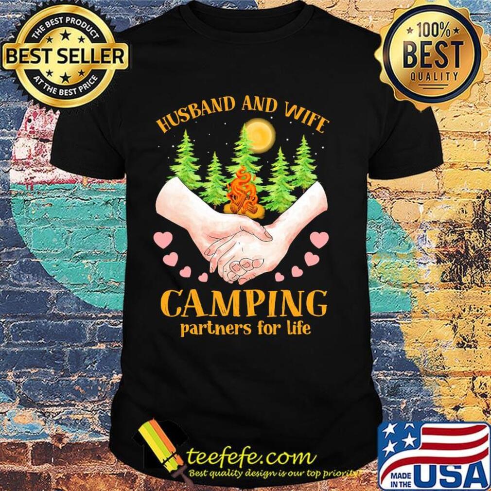 Official Husband And Wife Camping Partners For Life Shirt
