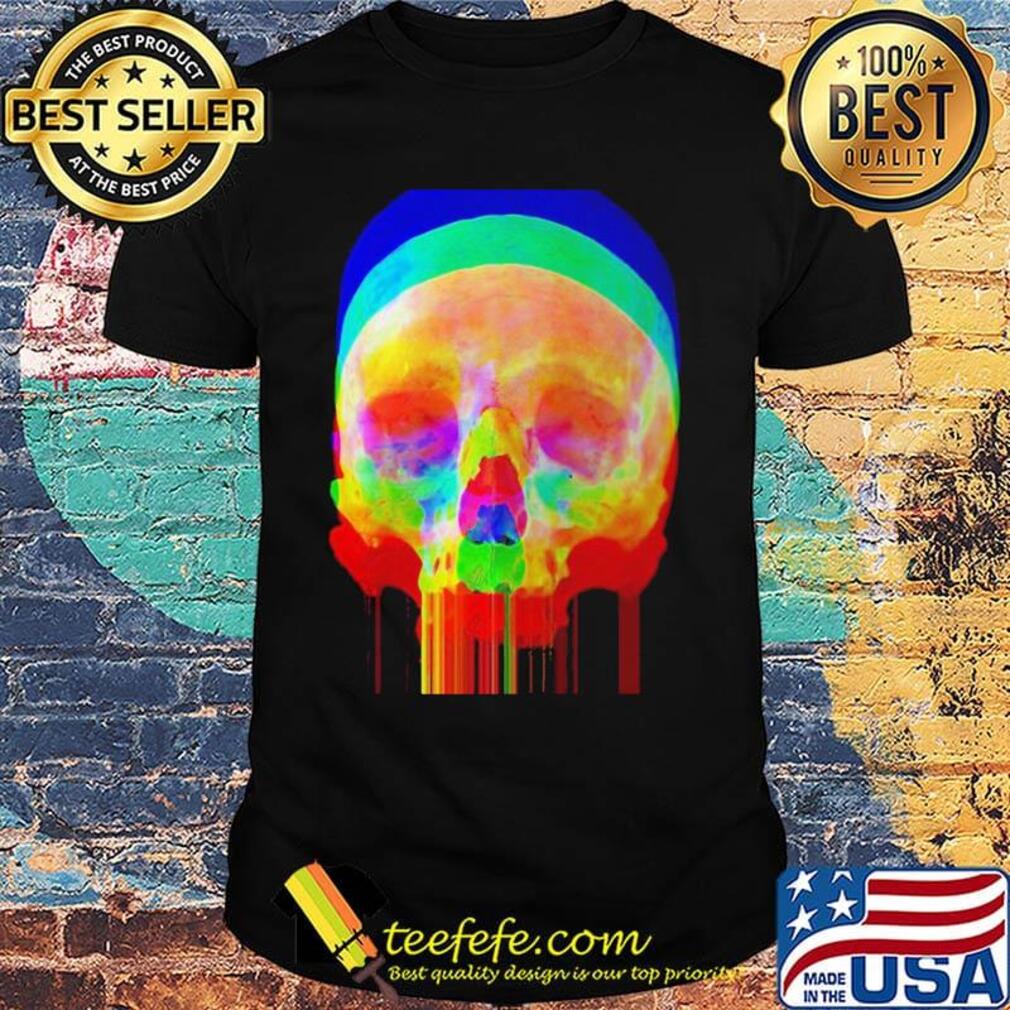 Official lgbt colorfull skulls shirt