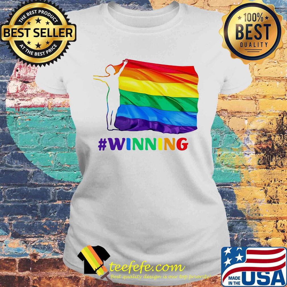 Official lgbt flag winning s Laides tee Official lgbt flag winning s Laides tee
