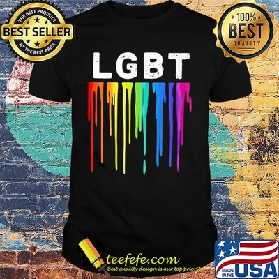 Official lgbt flowing paint shirt