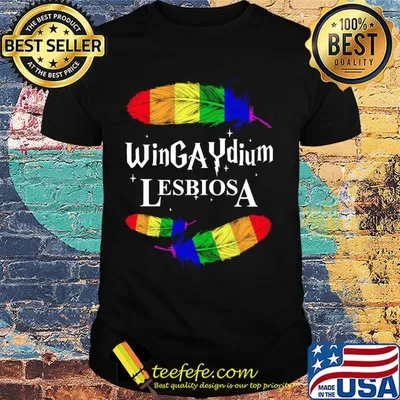 Official lgbt wingaydium lesbiosa shirt