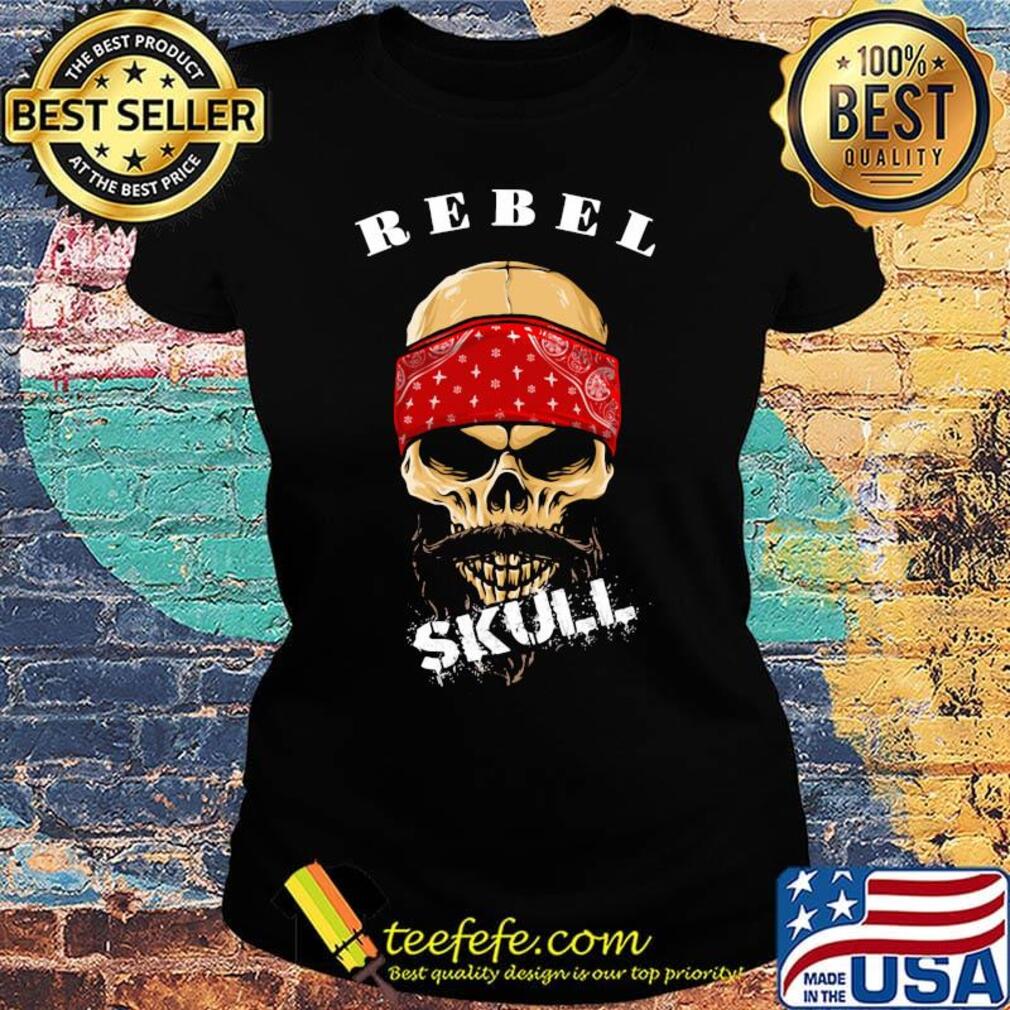 Official rebel skull beard s Ladies tee Official rebel skull beard s Ladies tee