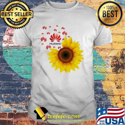 Official sunflower huawei logo shirt