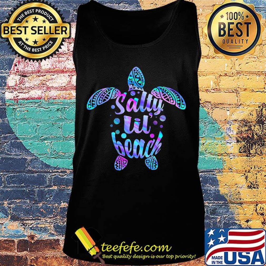 Official turtle salty lil beach s Tank top Official turtle salty lil beach s Tank top