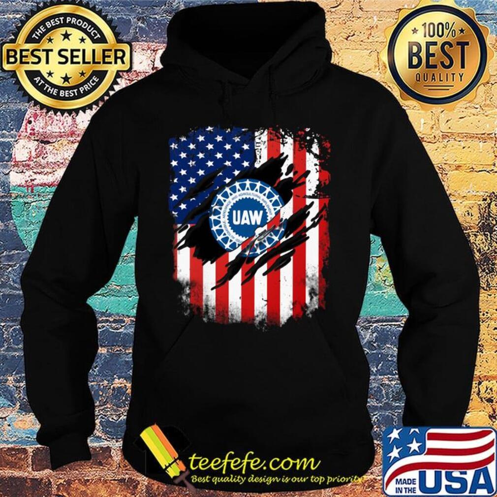 Official UAW American flag s Hoodie Official UAW American flag s Hoodie