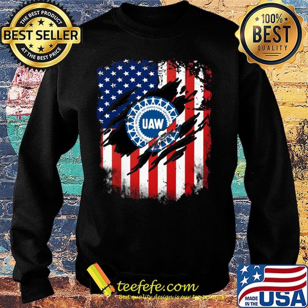 Official UAW American flag s Sweater Official UAW American flag s Sweater