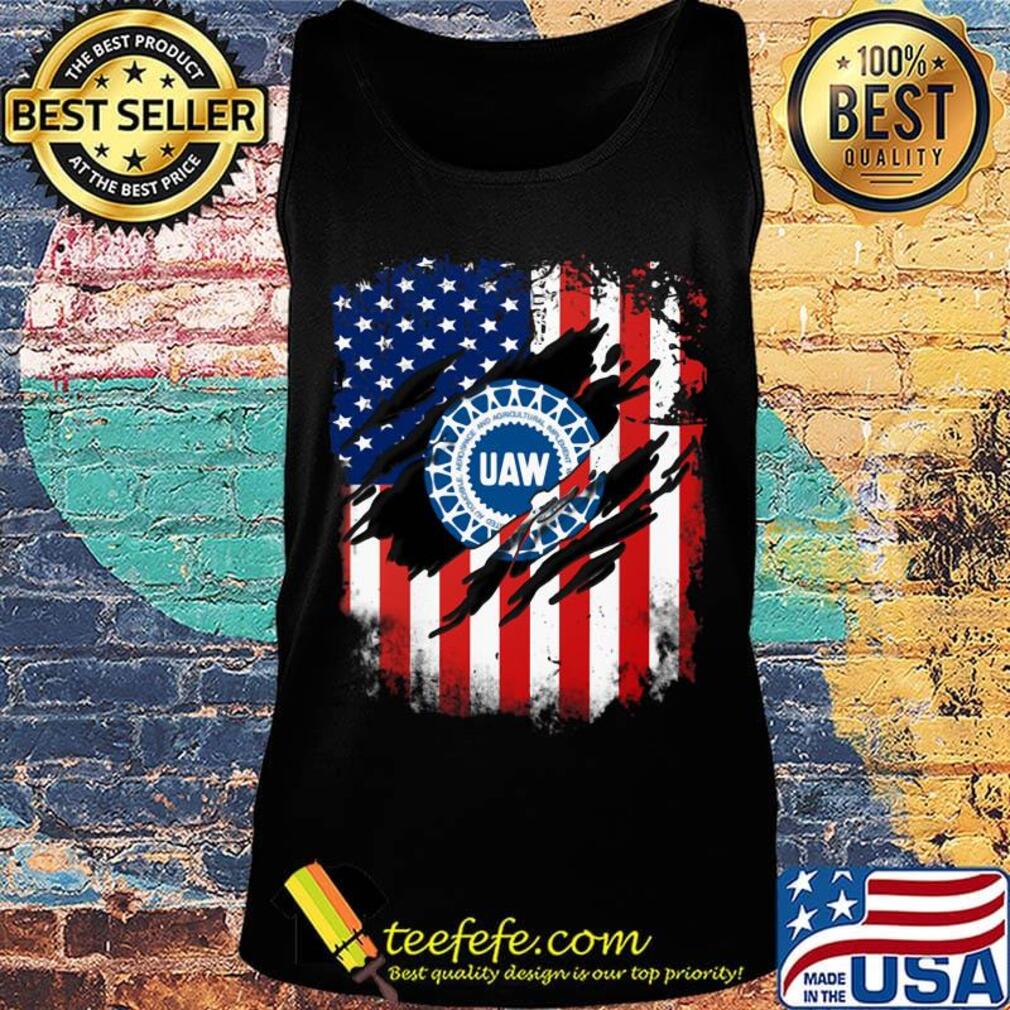 Official UAW American flag s Tank top Official UAW American flag s Tank top