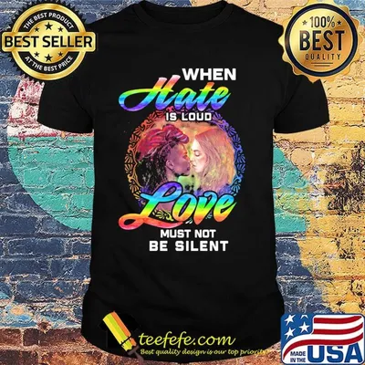 Official When Hate Is Loud Love Must Not Be Silent Shirt