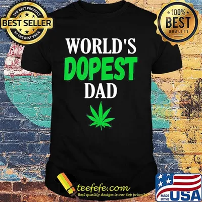Official World's dopest dad weed shirt