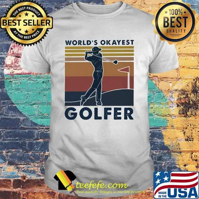 Official World's Okayest Golfer Vintage Retro Shirt