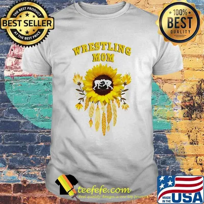 Official wrestling mom sunflowers shirt
