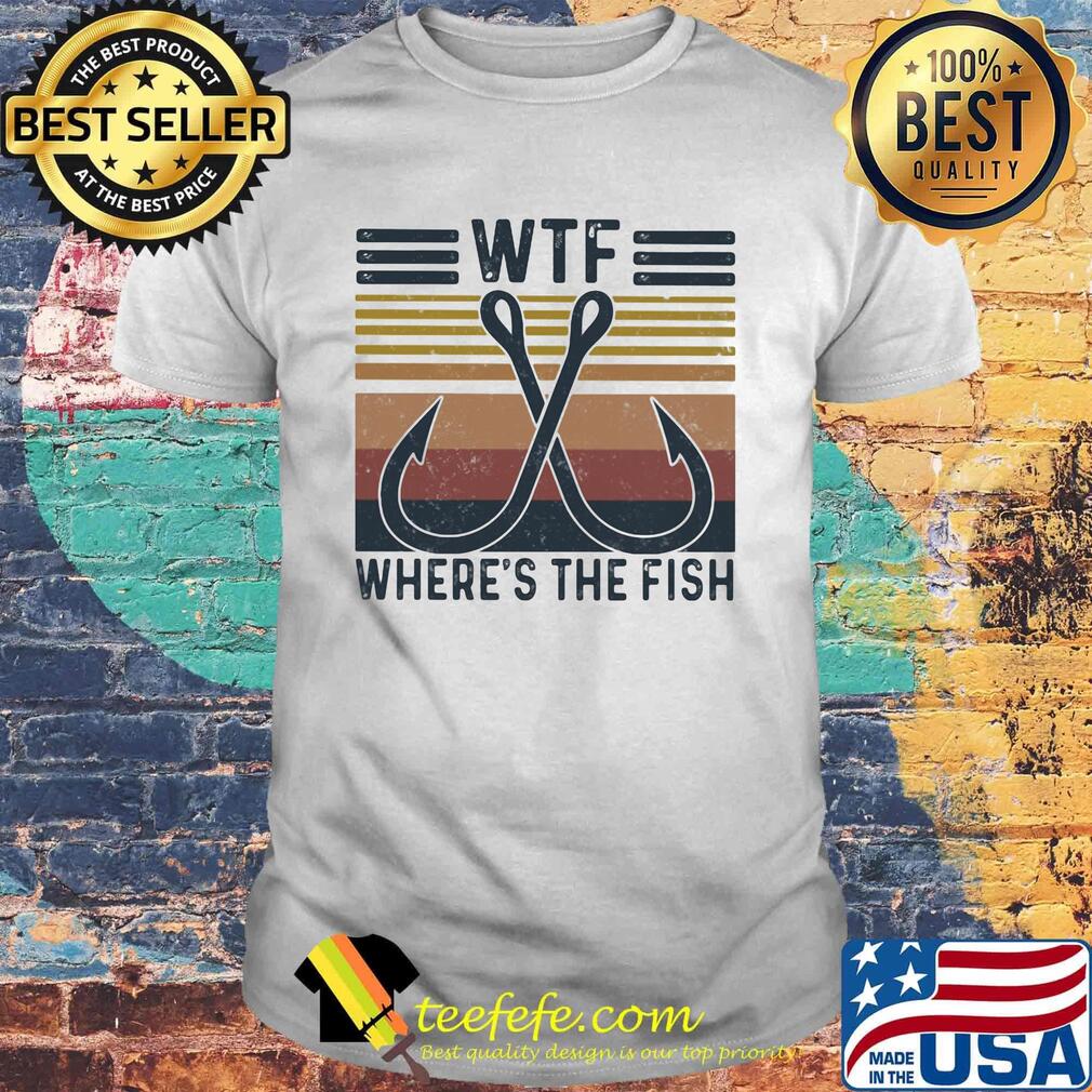 Official WTF where's the fish vintage retro shirt Official WTF where's the fish vintage retro shirt