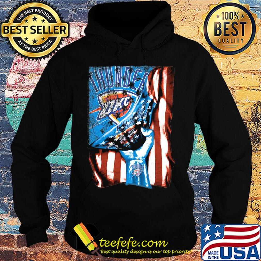 Oklahoma city thunder american flag independence day s Hoodie Oklahoma city thunder american flag independence day s Hoodie