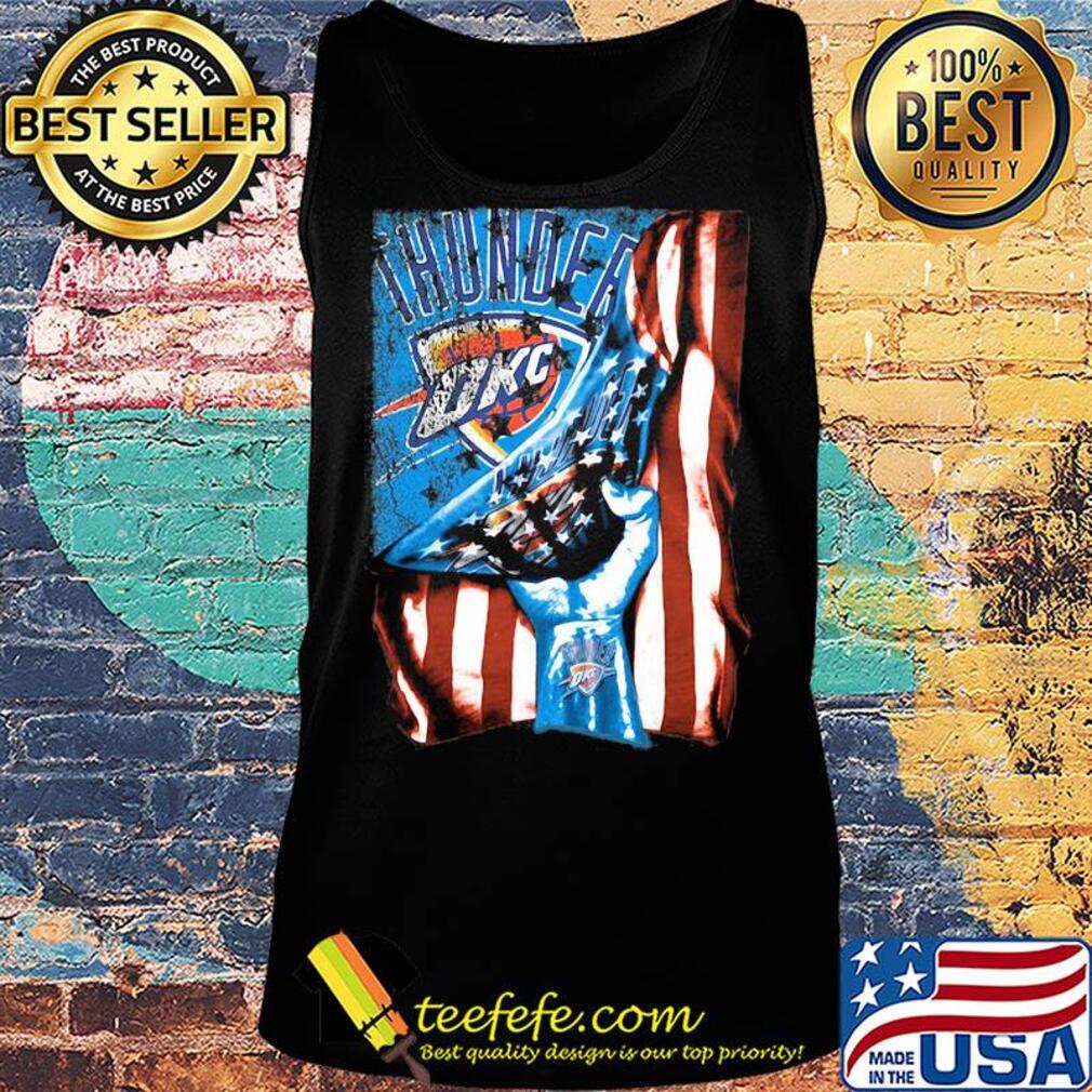 Oklahoma city thunder american flag independence day s Tank top Oklahoma city thunder american flag independence day s Tank top