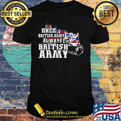 One British Army Tank American Flag Independence Day Shirt