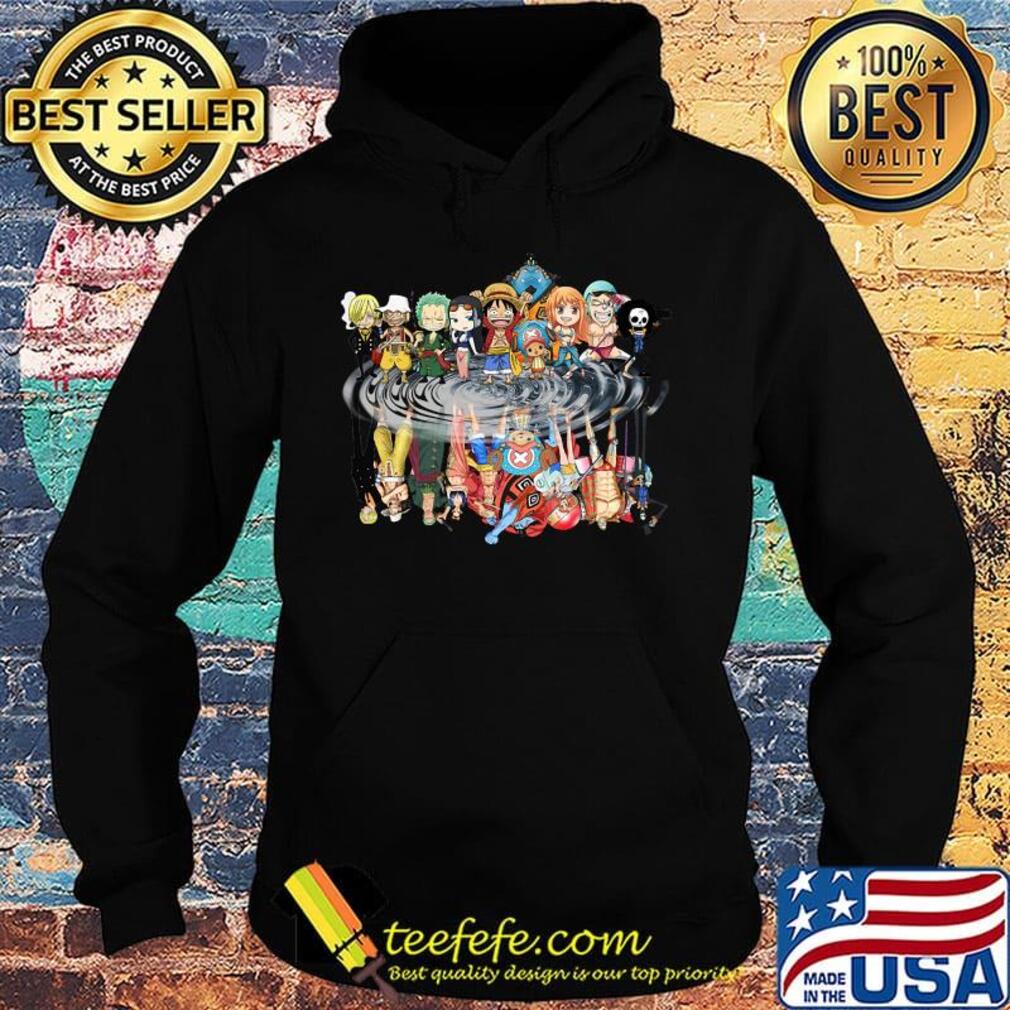 One piece cartoon chibi characters water reflection s Hoodie One piece cartoon chibi characters water reflection s Hoodie