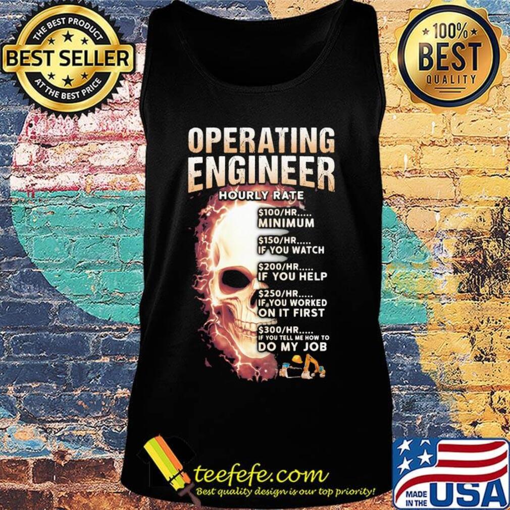 Operating engineer hourly rate skull s Tank top Operating engineer hourly rate skull s Tank top