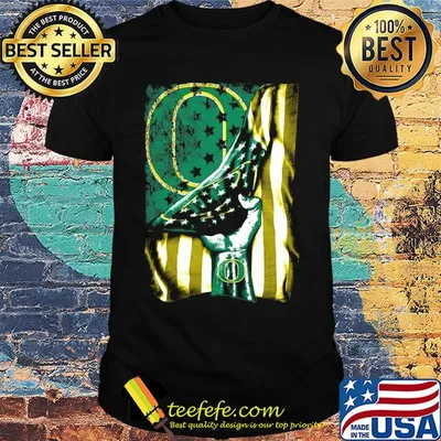 Oregon ducks american flag independence day shirt
