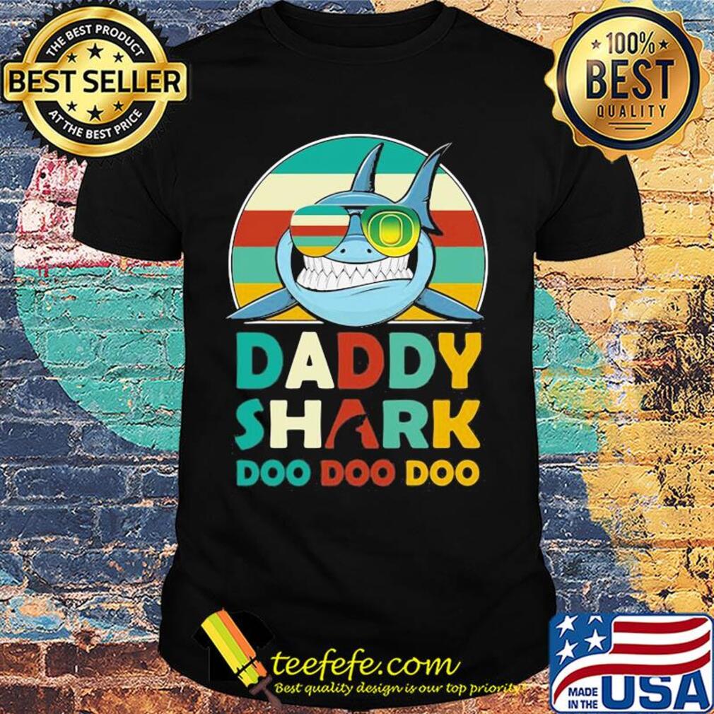 Oregon ducks daddy shark doo doo doo vintage shirt