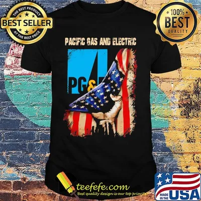Pacific gas and electric american flag independence day shirt