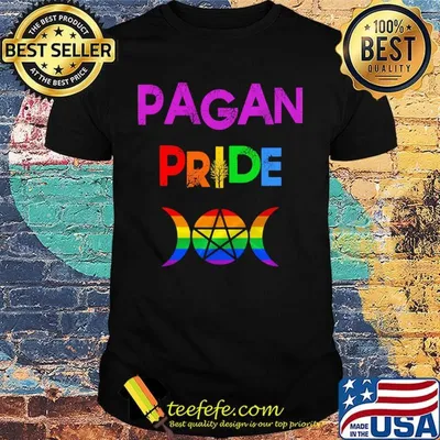 Pagan pride star moon lgbt shirt
