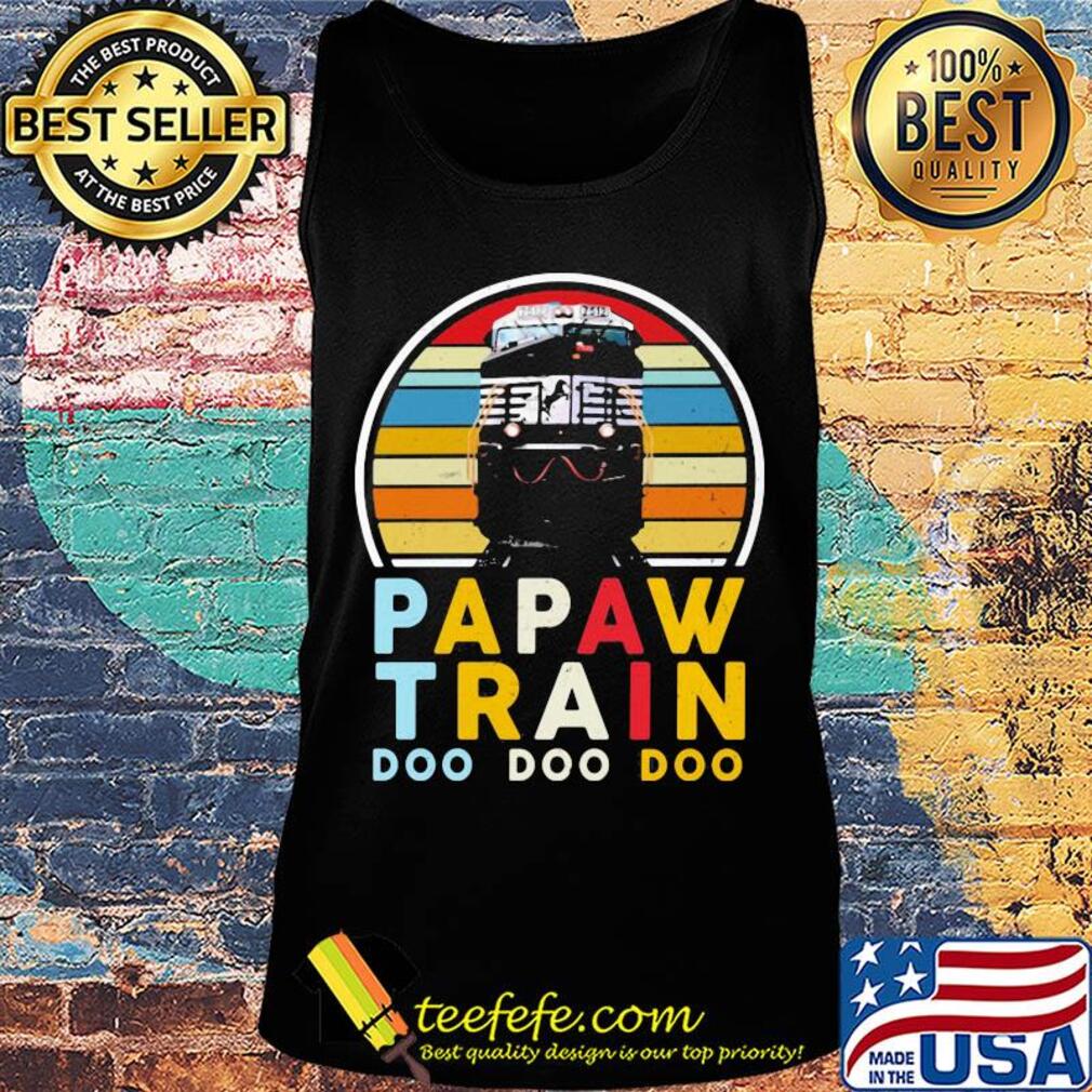 Papaw train doo doo doo vintage retro s Tank top Papaw train doo doo doo vintage retro s Tank top